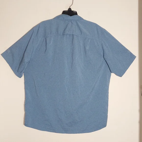 WRANGLER™ ATG MEN'S OUTDOORS SHORT SLEEVE ZIP POCKET SHIRT CORONET BLUE SIZE XL - Picture 9 of 12